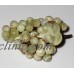 Green Onyx Hand Carved Stone Grape Bunch Fruit Cluster Kitchen Home Decor 6.3"   132738715420